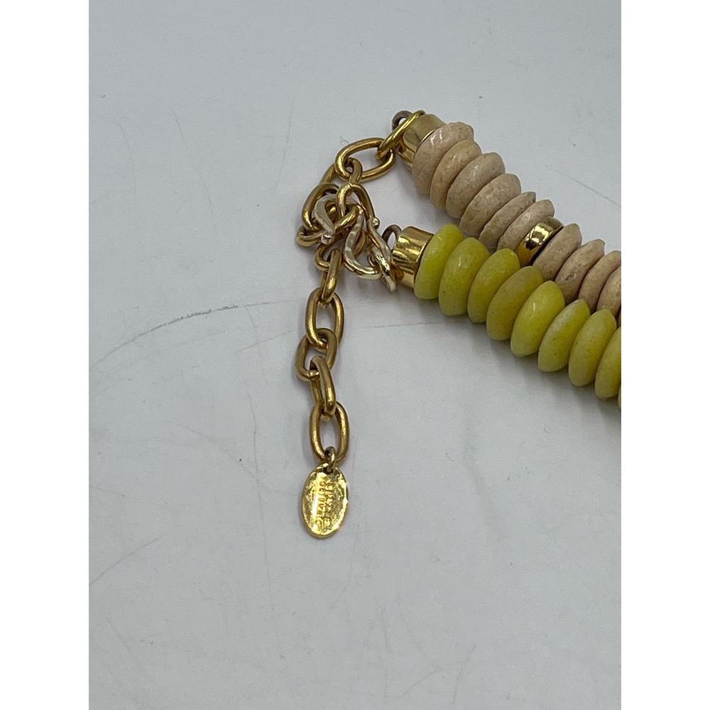 Lizzie Fortunato Signed Designer Tavira Yellow Ombre Baroque Pearl Necklace - Picture 14 of 15